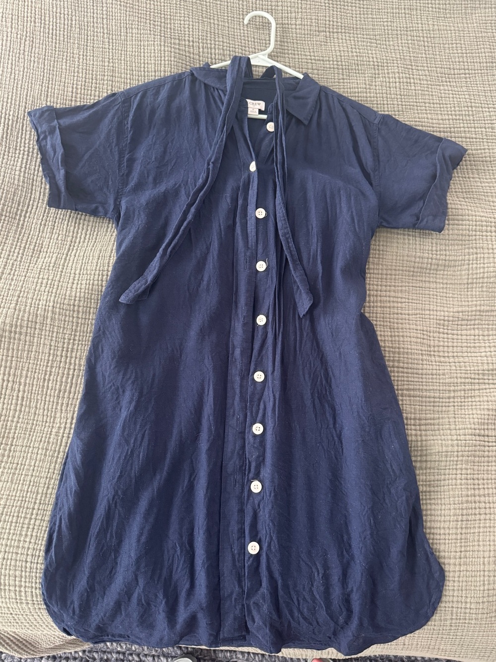 J. Crew Factory Linen Button Front Dress - Picture 2 of 4